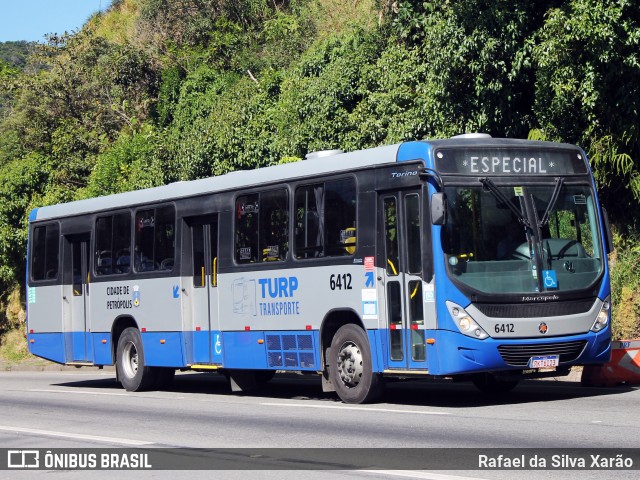 Turb Petrópolis > Turp -Transporte Urbano de Petrópolis 6412 na cidade de Petrópolis, Rio de Janeiro, Brasil, por Rafael da Silva Xarão. ID da foto: 12077584.