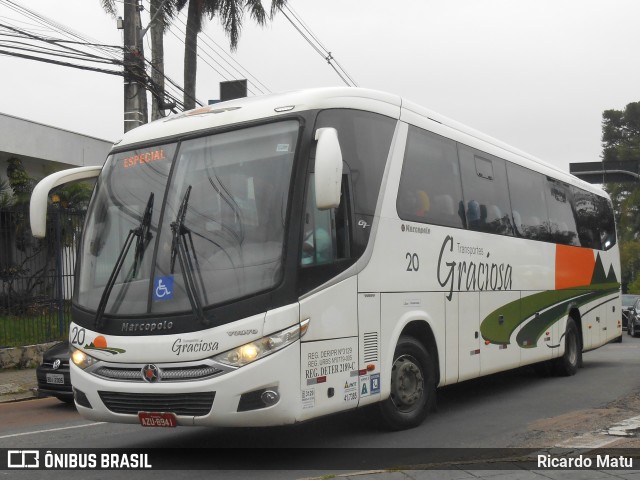 Transportes Graciosa 20 na cidade de Curitiba, Paraná, Brasil, por Ricardo Matu. ID da foto: 12080102.