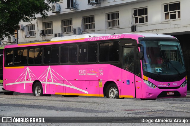 Transportes Paranapuan B10415 na cidade de Rio de Janeiro, Rio de Janeiro, Brasil, por Diego Almeida Araujo. ID da foto: 12080150.
