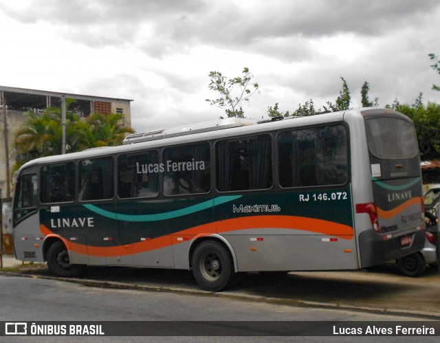 Linave Transportes RJ 146.072 na cidade de Nova Iguaçu, Rio de Janeiro, Brasil, por Lucas Alves Ferreira. ID da foto: 12081025.