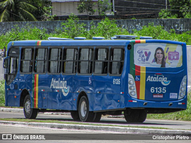Viação Atalaia Transportes 6135 na cidade de Nossa Senhora do Socorro, Sergipe, Brasil, por Cristopher Pietro. ID da foto: 12081298.