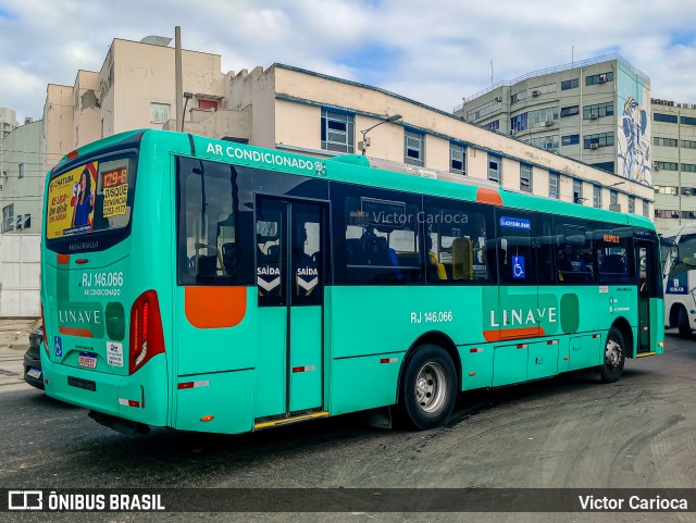 Linave Transportes RJ 146.066 na cidade de Rio de Janeiro, Rio de Janeiro, Brasil, por Victor Carioca. ID da foto: 12079458.