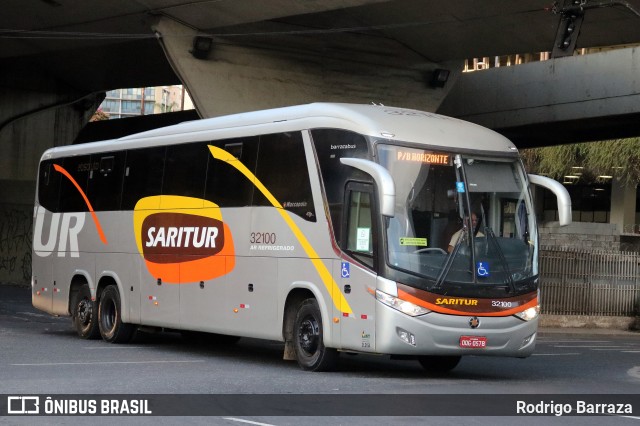 Saritur - Santa Rita Transporte Urbano e Rodoviário 32100 na cidade de Belo Horizonte, Minas Gerais, Brasil, por Rodrigo Barraza. ID da foto: 12079804.