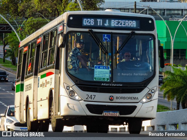 Borborema Imperial Transportes 247 na cidade de Recife, Pernambuco, Brasil, por Renato Fernando. ID da foto: 12080855.