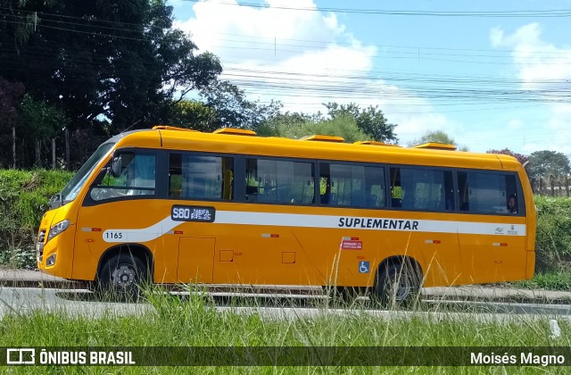 Transporte Suplementar de Belo Horizonte 1165 na cidade de Belo Horizonte, Minas Gerais, Brasil, por Moisés Magno. ID da foto: 12079663.