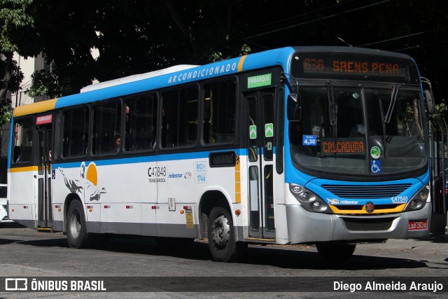 Viação Redentor C47848 na cidade de Rio de Janeiro, Rio de Janeiro, Brasil, por Diego Almeida Araujo. ID da foto: 12080447.