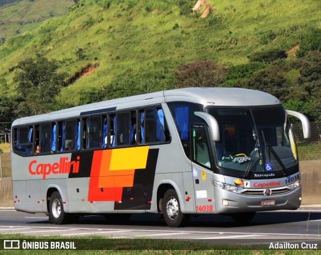 Transportes Capellini 14038 na cidade de Aparecida, São Paulo, Brasil, por Adailton Cruz. ID da foto: 12080497.
