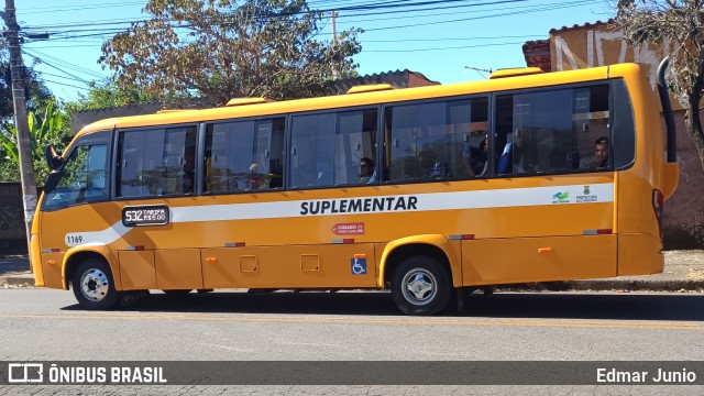 Transporte Suplementar de Belo Horizonte 1169 na cidade de Belo Horizonte, Minas Gerais, Brasil, por Edmar Junio. ID da foto: 12080190.