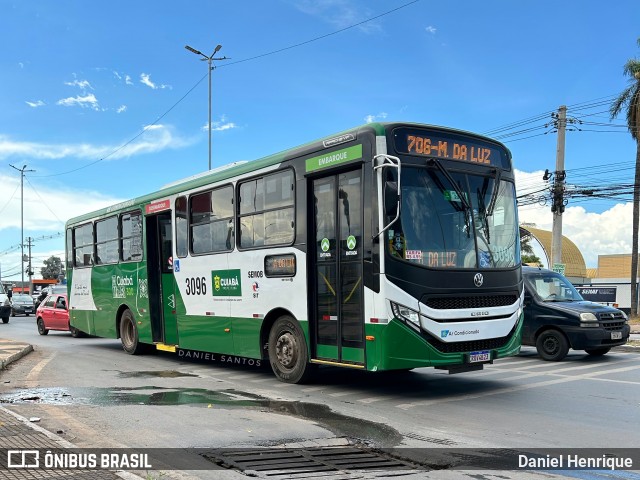 Expresso Caribus Transportes 3096 na cidade de Cuiabá, Mato Grosso, Brasil, por Daniel Henrique. ID da foto: 12079192.