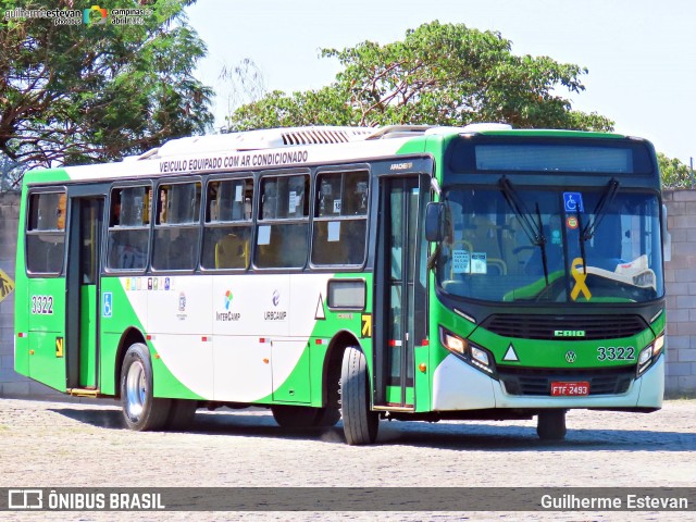 VB Transportes e Turismo 3322 na cidade de Campinas, São Paulo, Brasil, por Guilherme Estevan. ID da foto: 12080810.