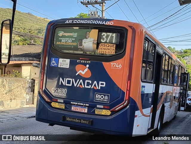Viação Novacap C51630 na cidade de Rio de Janeiro, Rio de Janeiro, Brasil, por Leandro Mendes. ID da foto: 12079410.