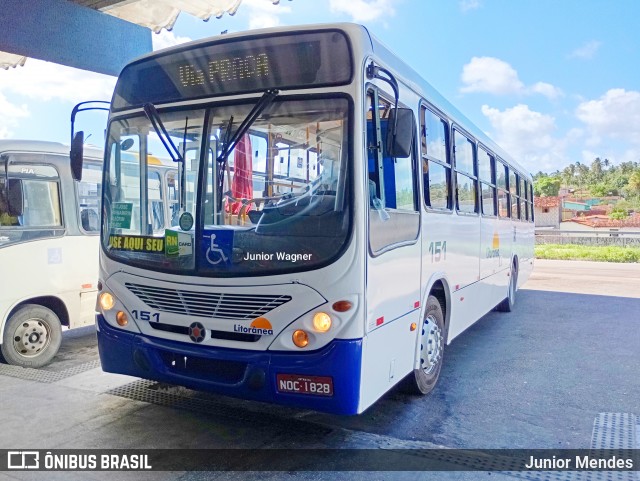 Litorânea Transportes 151 na cidade de São José de Mipibu, Rio Grande do Norte, Brasil, por Junior Mendes. ID da foto: 12080533.