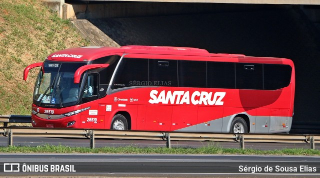 Viação Santa Cruz 26519 na cidade de Sumaré, São Paulo, Brasil, por Sérgio de Sousa Elias. ID da foto: 12081037.