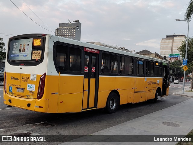 Real Auto Ônibus A41368 na cidade de Rio de Janeiro, Rio de Janeiro, Brasil, por Leandro Mendes. ID da foto: 12078974.