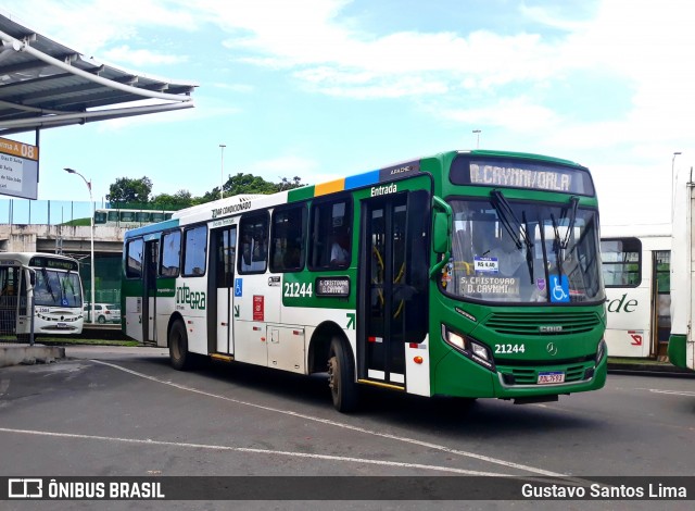 OT Trans - Ótima Salvador Transportes 21244 na cidade de Lauro de Freitas, Bahia, Brasil, por Gustavo Santos Lima. ID da foto: 12081008.