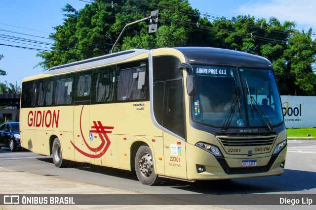 Gidion Transporte e Turismo 22301 na cidade de Joinville, Santa Catarina, Brasil, por Diego Lip. ID da foto: 12079387.