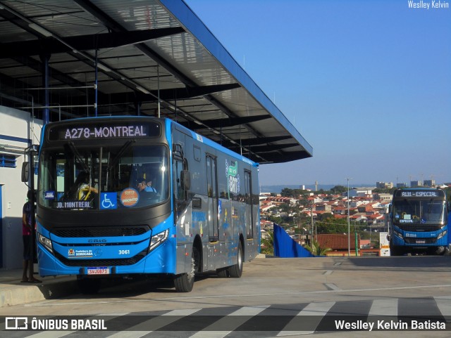 BRT Sorocaba Concessionária de Serviços Públicos SPE S/A 3061 na cidade de Sorocaba, São Paulo, Brasil, por Weslley Kelvin Batista. ID da foto: 12079420.