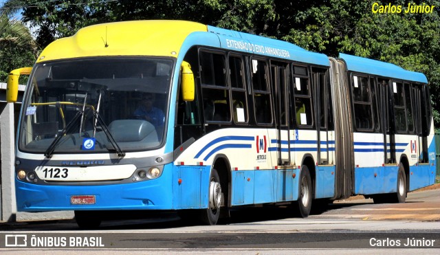 Metrobus 1123 na cidade de Goiânia, Goiás, Brasil, por Carlos Júnior. ID da foto: 12080109.