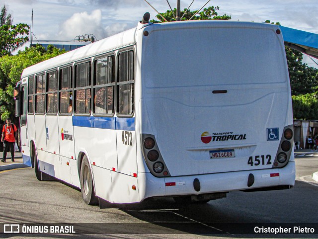 Transporte Tropical 4512 na cidade de Aracaju, Sergipe, Brasil, por Cristopher Pietro. ID da foto: 12080774.