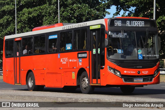 Transportes Vila Isabel A27585 na cidade de Rio de Janeiro, Rio de Janeiro, Brasil, por Diego Almeida Araujo. ID da foto: 12080463.