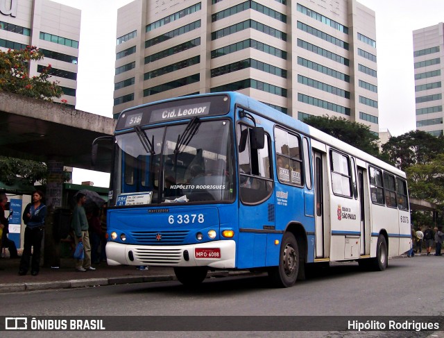 Viação Paratodos > São Jorge > Metropolitana São Paulo > Mobibrasil 6 3378 na cidade de São Paulo, São Paulo, Brasil, por Hipólito Rodrigues. ID da foto: 12079496.