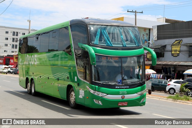 Expresso Transporte e Turismo Ltda. 3115 na cidade de Goiânia, Goiás, Brasil, por Rodrigo Barraza. ID da foto: 12080354.