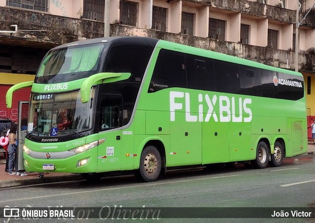 FlixBus Transporte e Tecnologia do Brasil 411601 na cidade de Belo Horizonte, Minas Gerais, Brasil, por João Victor. ID da foto: 12080313.