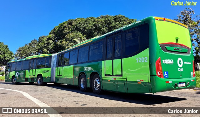 Metrobus 1202 na cidade de Goiânia, Goiás, Brasil, por Carlos Júnior. ID da foto: 12080371.