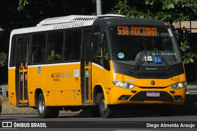 Real Auto Ônibus A41404 na cidade de Rio de Janeiro, Rio de Janeiro, Brasil, por Diego Almeida Araujo. ID da foto: 12080460.