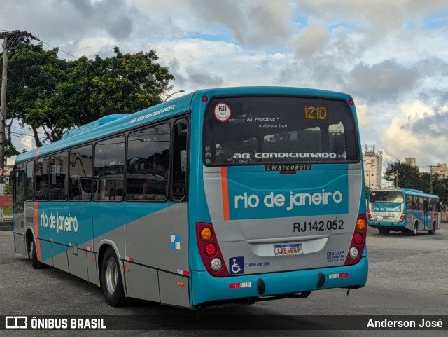 Expresso Rio de Janeiro RJ 142.052 na cidade de Niterói, Rio de Janeiro, Brasil, por Anderson José. ID da foto: 12081256.