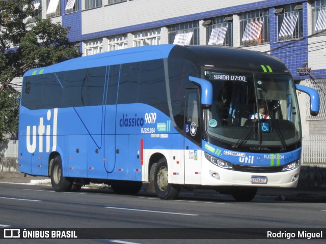 UTIL - União Transporte Interestadual de Luxo 9619 na cidade de Volta Redonda, Rio de Janeiro, Brasil, por Rodrigo Miguel. ID da foto: 12079702.