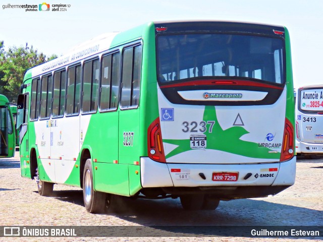 VB Transportes e Turismo 3237 na cidade de Campinas, São Paulo, Brasil, por Guilherme Estevan. ID da foto: 12080782.