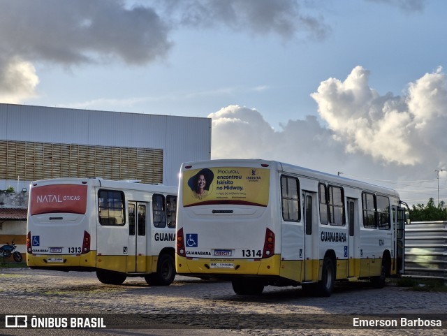 Transportes Guanabara 1314 na cidade de Natal, Rio Grande do Norte, Brasil, por Emerson Barbosa. ID da foto: 12079068.