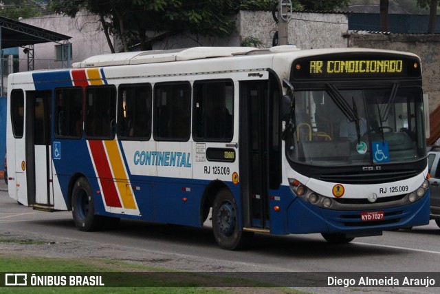 Empresa de Transportes Continental RJ 125.009 na cidade de Nova Iguaçu, Rio de Janeiro, Brasil, por Diego Almeida Araujo. ID da foto: 12080409.
