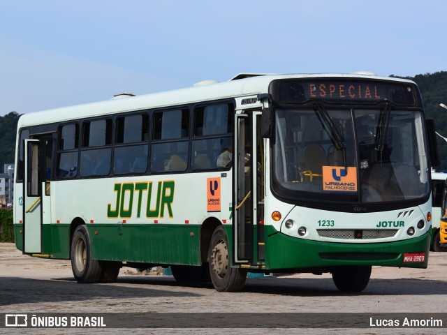 Jotur - Auto Ônibus e Turismo Josefense 1233 na cidade de Palhoça, Santa Catarina, Brasil, por Lucas Amorim. ID da foto: 12080378.