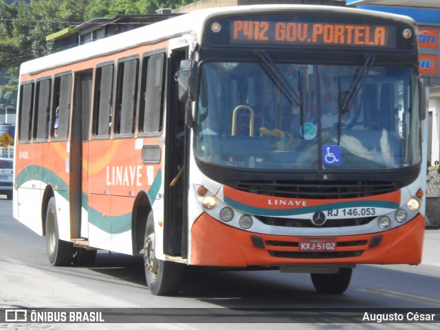 Linave Transportes RJ 146.053 na cidade de Miguel Pereira, Rio de Janeiro, Brasil, por Augusto César. ID da foto: 12079096.