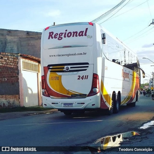 Viação Regional 2411 na cidade de Jeremoabo, Bahia, Brasil, por Teodoro Conceição. ID da foto: 12081083.