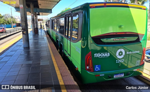 Metrobus 1202 na cidade de Goiânia, Goiás, Brasil, por Carlos Júnior. ID da foto: 12080319.