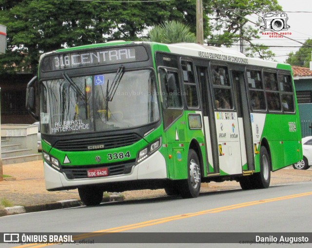 VB Transportes e Turismo 3384 na cidade de Campinas, São Paulo, Brasil, por Danilo Augusto. ID da foto: 12081252.