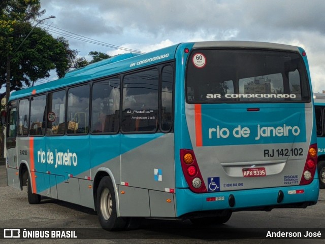 Expresso Rio de Janeiro RJ 142.102 na cidade de Niterói, Rio de Janeiro, Brasil, por Anderson José. ID da foto: 12081226.