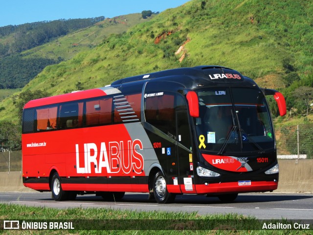 Lirabus 15011 na cidade de Aparecida, São Paulo, Brasil, por Adailton Cruz. ID da foto: 12080510.