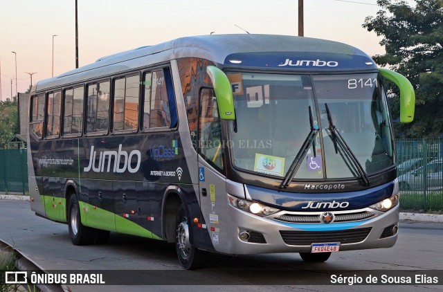 Jumbo Turismo 8141 na cidade de São Paulo, São Paulo, Brasil, por Sérgio de Sousa Elias. ID da foto: 12081097.