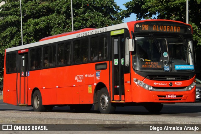 Transportes Vila Isabel A27651 na cidade de Rio de Janeiro, Rio de Janeiro, Brasil, por Diego Almeida Araujo. ID da foto: 12080461.