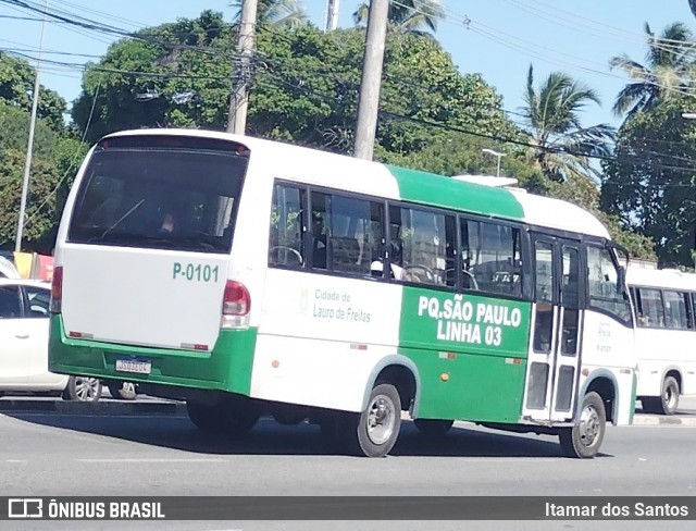 TRANSLAUF - Transporte Complementar de Lauro de Freitas P-0101 na cidade de Lauro de Freitas, Bahia, Brasil, por Itamar dos Santos. ID da foto: 12079208.