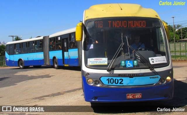 Metrobus 1002 na cidade de Goiânia, Goiás, Brasil, por Carlos Júnior. ID da foto: 12080077.