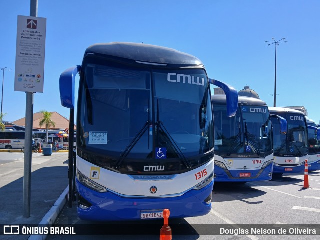 CMW Transportes 1315 na cidade de Aparecida, São Paulo, Brasil, por Douglas Nelson de Oliveira. ID da foto: 12079182.