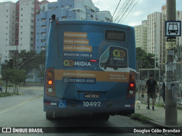 Auto Omnibus Floramar 10492 na cidade de Belo Horizonte, Minas Gerais, Brasil, por Douglas Célio Brandao. ID da foto: 12080487.