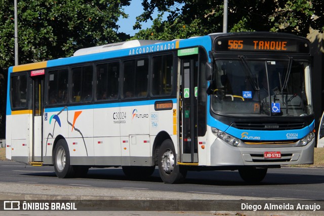 Transportes Futuro C30024 na cidade de Rio de Janeiro, Rio de Janeiro, Brasil, por Diego Almeida Araujo. ID da foto: 12080457.