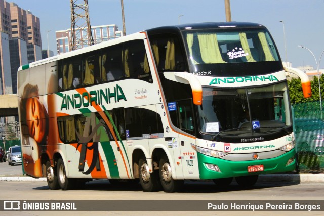 Empresa de Transportes Andorinha 7400 na cidade de São Paulo, São Paulo, Brasil, por Paulo Henrique Pereira Borges. ID da foto: 12080597.