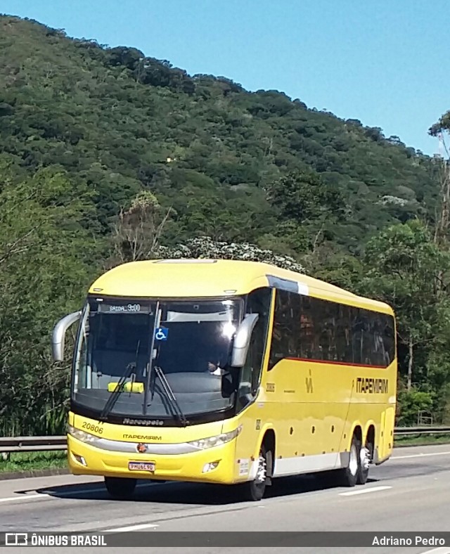 Viação Nova Itapemirim 20806 na cidade de Petrópolis, Rio de Janeiro, Brasil, por Adriano Pedro. ID da foto: 12079543.